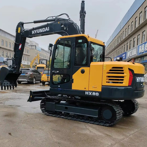 Excavatrice Hyundai HX80 d'occasion en provenance de Corée, 8 tonnes, haute qualité, bon état, prix bas, excavatrice d'occasion pour le creusement, certifiée CE - Product Image 2