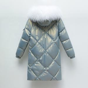 معطف شتوي طويل للنساء من بويينغ، معطف دافئ مبطن بياقة فرو صناعي لامعة، معطف نسائي على الطراز الكوري ODM - Product Image 6