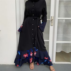 anti-froissement couleur pure musulman Ramada Khimar <span class=keywords><strong>une</strong></span> couche avec robe intérieure enfants prière Abaja ensembles - Product Image 3