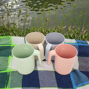 Ecologische luxe kinderwaterbekers van plastic met handvat, gepersonaliseerd logo voor bier, herbruikbaar, voedselveilig PP-materiaal voor kamperen - Product Image 3