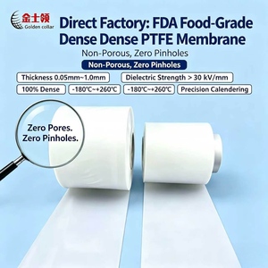 ฟิล์ม PTFE หนา 0.1 มม. ทนทานต่อสารเคมีได้ดีเยี่ยมและทนต่ออุณหภูมิสูงถึง 260 องศาเซลเซียส เหมาะสำหรับงานอุตสาหกรรมที่มีความต้องการสูง - Product Image 1
