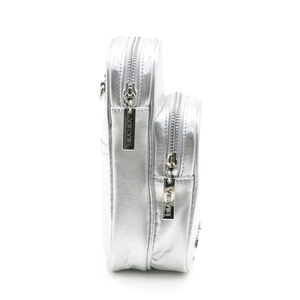 High Gloss Nylon Blend Bag With Detachable <b>Cross</b> Strap And Functional Side <b>Ring</b> Detail For Daily Use - Product Image 3