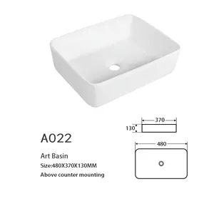 Sink Bathroom Ceramic OVS CUPC North America Ceramic Porcelain Lavabo Bathroom Basin Sink Vanity Bowl