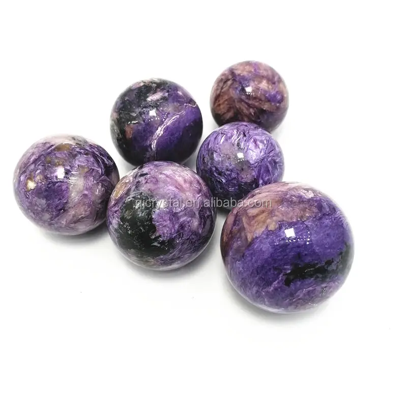 Groothandel Natuurlijke Charoite Spheres Healing Crystal Bal Steen Voor Decoratie Kristal Gift Hand Made Craft