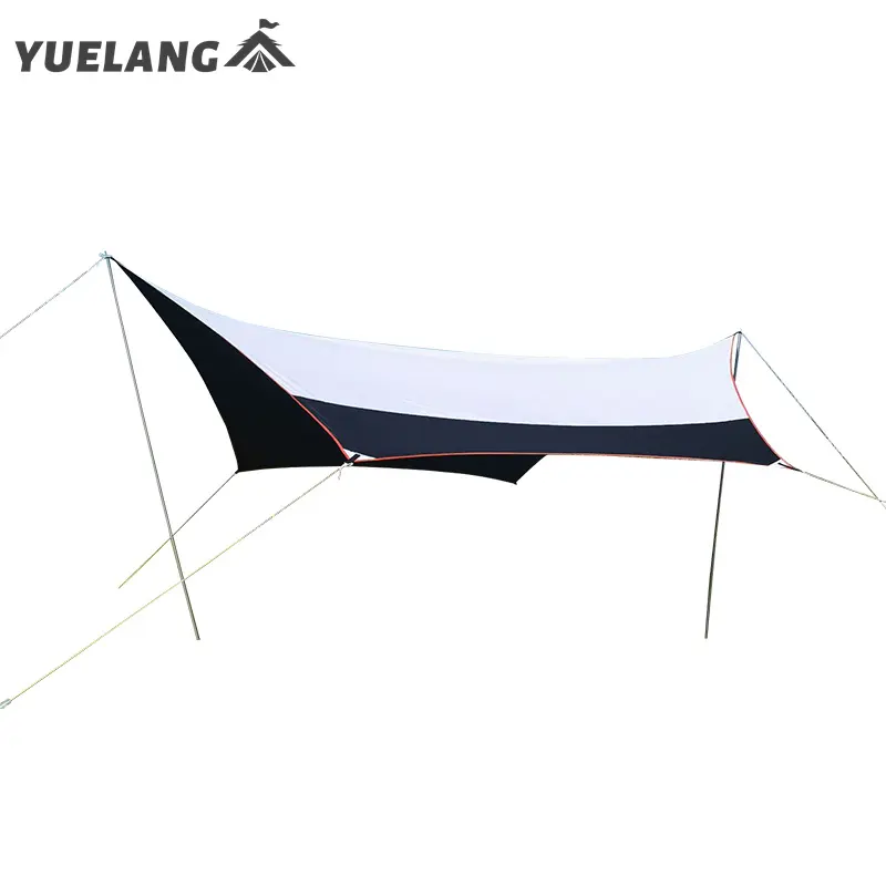 Tenda de lona de chuva ultraleve, portátil, sombra de piquenique, grande, abrigo do sol, para acampamento, folha de mosca
