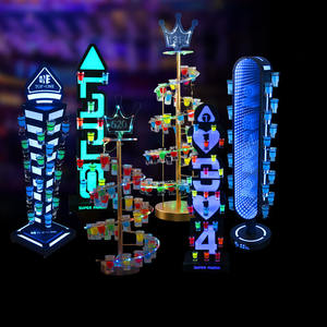 ตกแต่งบาร์ด้วยที่วางแก้วค็อกเทลเรืองแสงสีสันสดใส: ที่วางแก้วช็อตรูปกระสุนและรูปหัวใจที่สร้างสรรค์และไวน์ทาวเวอร์ - Product Image 1