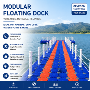 <span class=keywords><strong>Plateforme</strong></span> <span class=keywords><strong>flottante</strong></span> modulaire GZZH, utilisée comme quai ou ponton, en plastique, d'origine Guangdong - Product Image 1