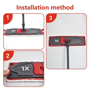 Tête de balai plat rectangulaire en microfibre pour <span class=keywords><strong>Vileda</strong></span> O-Cedar Ultramat XL, accessoire de remplacement pour balai. - Product Image 4