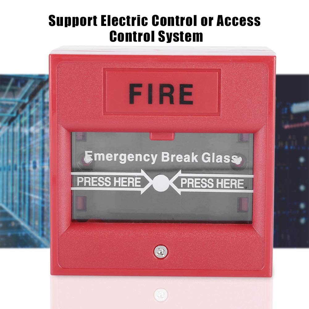 Glass Door Power Switch Wireless Fire Alarm System Emergency Exit Door Existing Switch