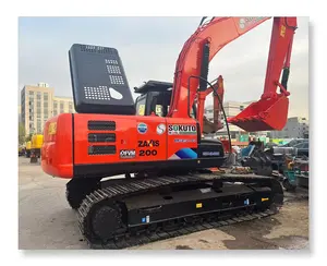 ใช้ต้นฉบับ hitachi zx200 รถขุด Zaxis200 รถขุดตีนตะขาบเครื่องจักรก่อสร้างขุดขาย