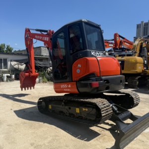 รถขุดตีนตะขาบขนาดเล็ก Kubota U55/U55-4/U55-5 5.5 ตัน มือสองคุณภาพสูงจากญี่ปุ่น ขายในราคาถูก - Product Image 2