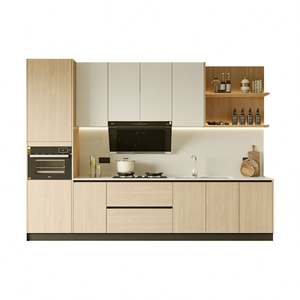 Cocina Moderna y Elegante Sanpotova: Muebles de Madera Clara e Integración de Horno Empotrado - Product Image 3