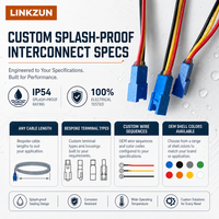 Kabel Konektor Sensor Tahan Cipratan IP54 dengan Kabel Harness Kustom untuk Sensor Ultrasonik Industri Otomotif