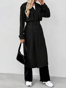 Cappotto Formale Lungo <span class=keywords><strong>Doppiopetto</strong></span> Traspirante Antivento in Stile Inglese Ecologico Personalizzato Primavera 2026 - Product Image 3