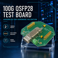 Kits de développement polyvalents pour cartes de test QSFP28 100G pour la validation des transceivers 4x25 Gbit/s et l'analyse de l'intégrité du signal