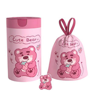 Bolsas de Basura con Cordón y Aroma a Fresa, Extra Grandes y Gruesas, con Estampado de Oso, con Logotipo Personalizado, Bolsas Desechables - Product Image 3