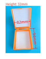 25 50 100 Piece Lab Supplies Thickened Microscope Pathology Slicing Box for Glass Slide 50-Piece Laboratory Slide Slicing Box
