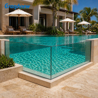 Panneaux de sol en PMMA coulé Grandview à 93 % de transmission, panneaux acryliques commerciaux pour piscine