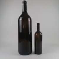 En stock, vente en gros, bouteille de vin en verre de grande capacité, 750 ml, 1500 ml, 3 l, 5 l, 6 l, bouteille de vin en verre avec bouchon