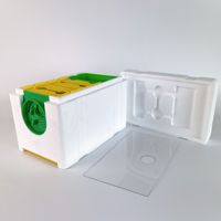 Neue Imkerei ausrüstung 4 Rahmen Polystyrol Bienenstöcke Kunststoff Bee Nuc Box für Bienenstöcke