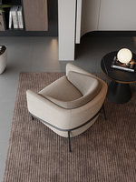 Fauteuil de salon au design moderne et durable avec tissu extensible et éponge haute résilience pour une utilisation dans le salon