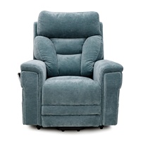 Geeksofa Chaise inclinable électrique à cinq moteurs avec appui-tête électrique et soutien lombaire pour les personnes âgées