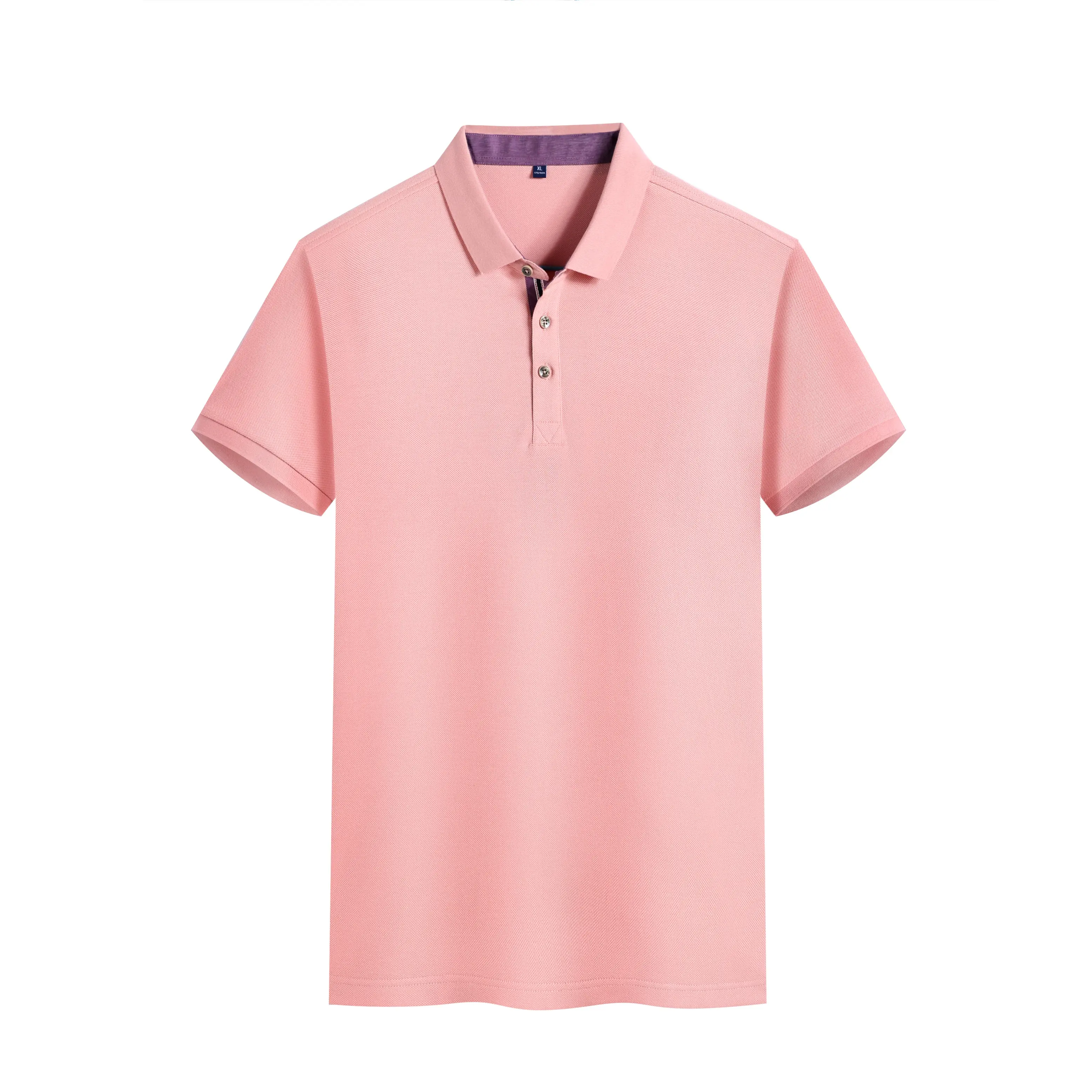 Polo de luxe léger à manches courtes pour hommes 2023 nouveau design sens niche hommes revers demi-manches couleur assortie Polo T-shirt