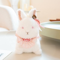 Boneka Hewan Zoe Plush, Kelinci Bergaya Pastoral Beraroma Mink Cashmere, Super Lembut