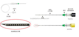 Aguja echogénica de plexo de bloqueo nervioso desechable 22G para estéril médico - Product Image 6