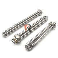 Élément chauffant en acier inoxydable Bobine de résistance tubulaire électrique Dc 12V 24V 36V 48V Chauffe-eau à immersion