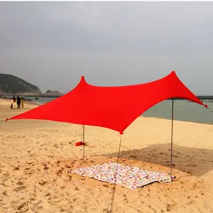 Sonnenschirm Sonnenschirm Zelt Sonnenschutz Membran Sonnenschirm zum Strand Baldachin Strand Zelt mit Sandsack Strand