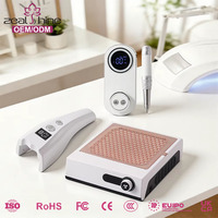 Machine à manucure électrique professionnelle série blanche 65W rechargeable 35000 tr/min, ponceuse à ongles sans fil, lime électrique, kit de perceuse à ongles