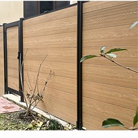 Clôture moderne en WPC pour extérieur, balustrade de balcon, cour d'hôpital, jardin, villa, hôtel, centre commercial, anti-corrosion, imperméable, DIY
