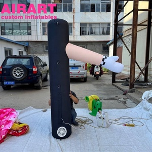 검은 풍선 춤 그림, 교통 명령 장식 풍선 팔 튜브 - Product Image 1