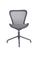 Chaise de bureau exécutive moderne sans accoudoirs en maille respirante avec base à cinq étoiles pour la maison, le bureau ou l'école