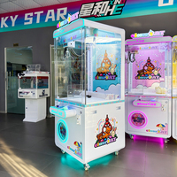 Naughty Dog WWJ-YJ13 Borne d'arcade Crane Machine personnalisée en métal avec verre trempé, accepteur de billets, monnayeur et prise universelle