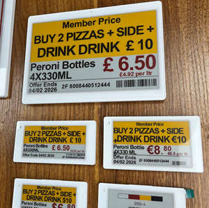 Étiquettes de prix électroniques sans fil 7,5 pouces Ble5.0, écran E-Paper 4 couleurs, affichage numérique, système Pick-to-Light pour entrepôt - Product Image 1