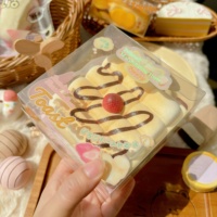 Moozy Toasted Marshmallow Toast PU Soft Sensory Fidget Squishy Slow Rebound Stress Relief Toy Gift Box