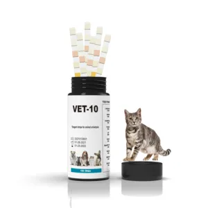 Pet nước tiểu kiểm tra Strip cho động vật nước tiểu 10-in-1 Dog Cat nước tiểu kiểm tra Vet