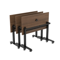 Table de salle de formation pliable en acier inoxydable moderne prix d'usine de conception tournante pour le bureau ou la formation