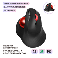 Souris verticale sans fil tri-mode 2,4 GHz rechargeable silencieuse 800 1200 1600 DPI filaire USB ergonomique, approvisionnement en gros OEM ODM