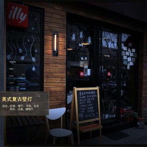 โคมไฟติดผนังสไตล์วินเทจอุตสาหกรรมสำหรับบาร์ในชนบท ร้านกาแฟ ร้านชานมแบบดั้งเดิม ระเบียง และผนังบันได - Product Image 2