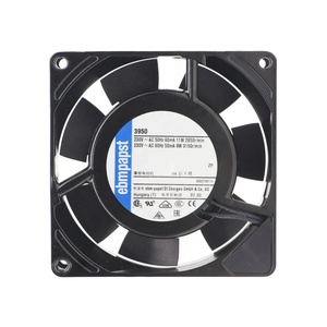 Ventilador Axial de Refrigeración para Servidor ebmpapst de 9 cm, 3950, 230 V CA, 92x92x25 mm, 11 W, 48 mA, 59 m³/h, 2650 rpm, con Rodamiento de Bolas - Product Image 1