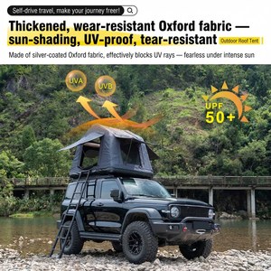Tente de toit gonflable légère JIYA pour 4 personnes, ouverture rapide, imperméable, pare-soleil, camping en voiture, personnalisation CD12 - Product Image 5