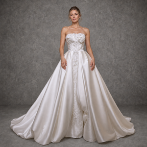 <span class=keywords><strong>Robe</strong></span> de mariée sans bretelles en dentelle perlée et froncée, <span class=keywords><strong>grande</strong></span> <span class=keywords><strong>taille</strong></span>, sur mesure, vente en gros - Product Image 1