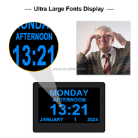 Jam tangan Digital PRO 7 ", jam peredupan otomatis DST, jam kalender Digital, bingkai gambar HD, pengingat obat, Alarm kustom