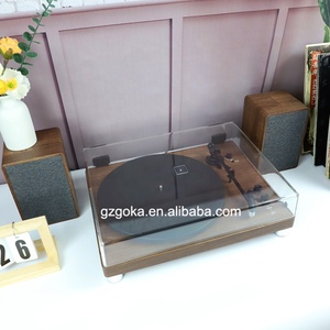 หีบเสียงวินเทจ,หีบเสียงเครื่องเล่นแผ่นเสียงทำจากไม้สีน้ำตาล - Product Image 3