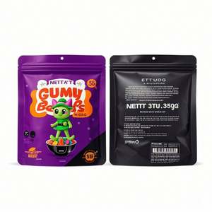 Custom <b>Mylar</b> Child Proof Smell Edible Matte Zip <b>Bag</b> Reusable Dye Cut Cookie Candy <b>Mylar</b> <b>Bags</b> 3.5G 7G Food Storage <b>Bags</b> - Product Image 3
