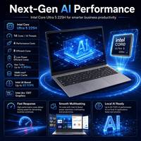 Ordinateur portable AI de haute qualité Win11 15,6 pouces Intel Ultra5 225H 24 Go LPDDR5 512 Go SSD PCIe, livraison rapide, idéal pour les professionnels de la conception.