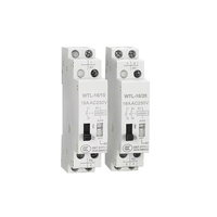 Relais à impulsion bistable AC/DC 16A 250V scellé miniature pour montage sur rail DIN, système de contrôle d'éclairage intelligent pour la maison, énergie